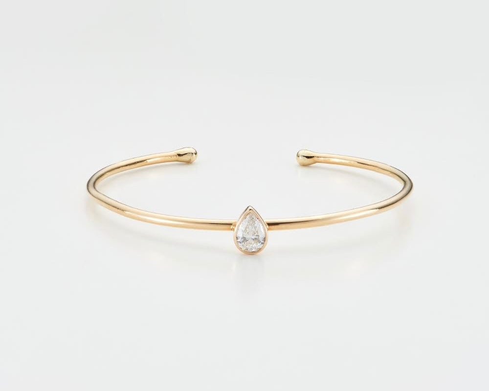 最高級✨アクア✨ダイヤモンド✨雫　バングル　ブレスレット　シルバー 雫］バングルブレスレット – Eureka Diamonds